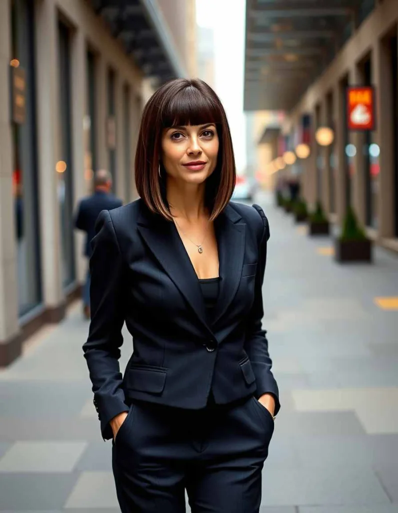 Chic Chocolate Blunt Bob