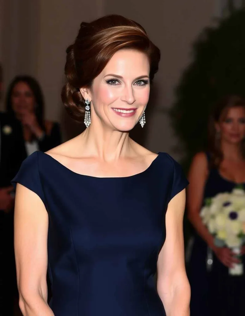 Elegant Auburn French Twist