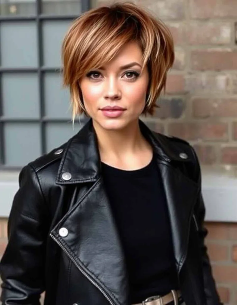 Frosted Chestnut Cropped Pixie