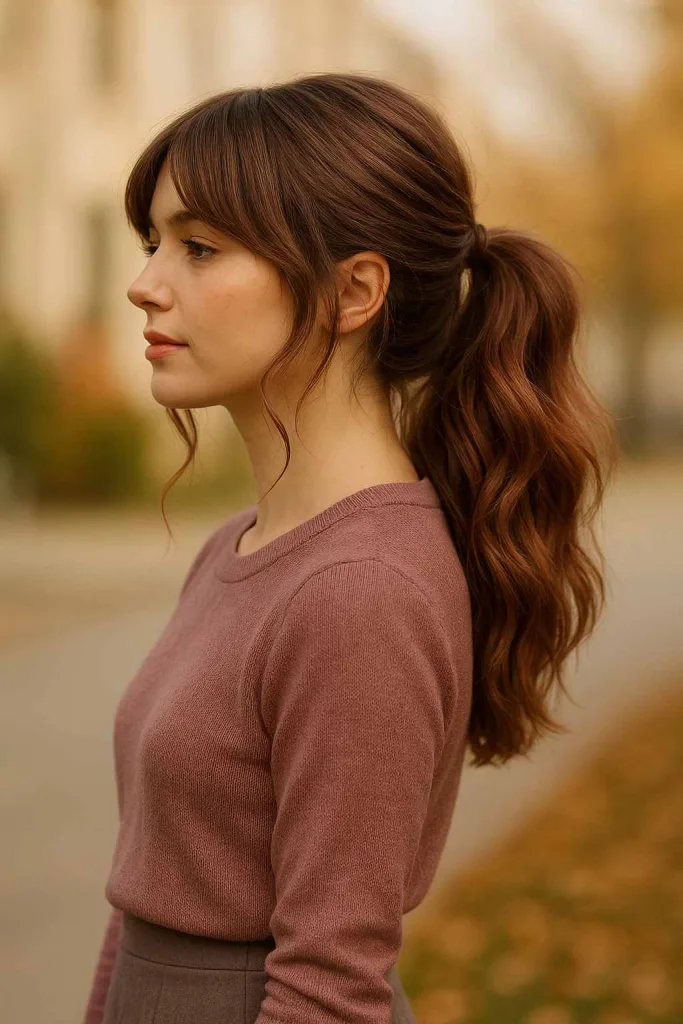 Rosewood Textured Ponytail