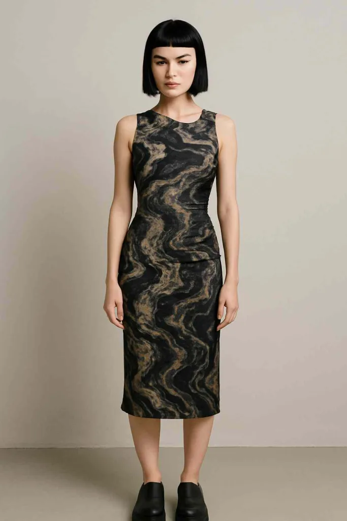 Sleek Straight Hair with Micro Bangs