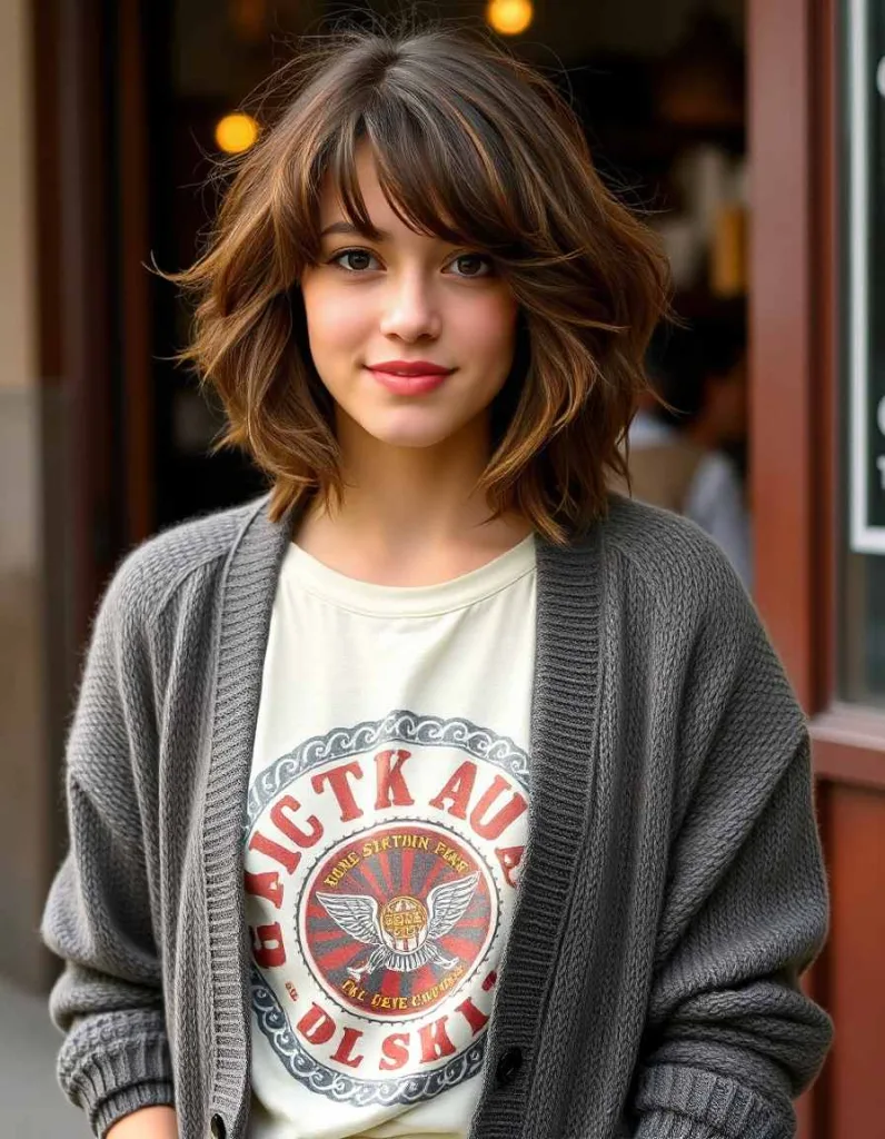 Textured Chestnut Shag