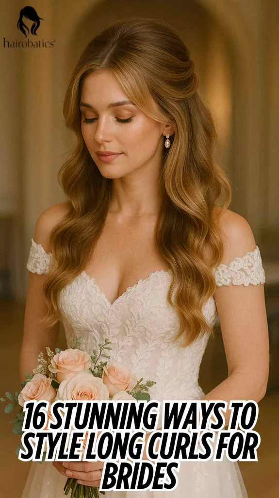16 Stunning Ways to Style Long Curls for Brides