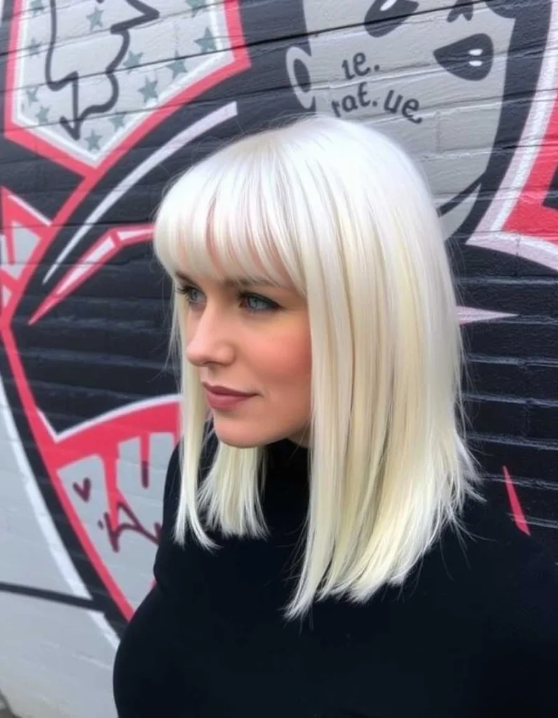 Chin-Length Bob with Micro Fringe