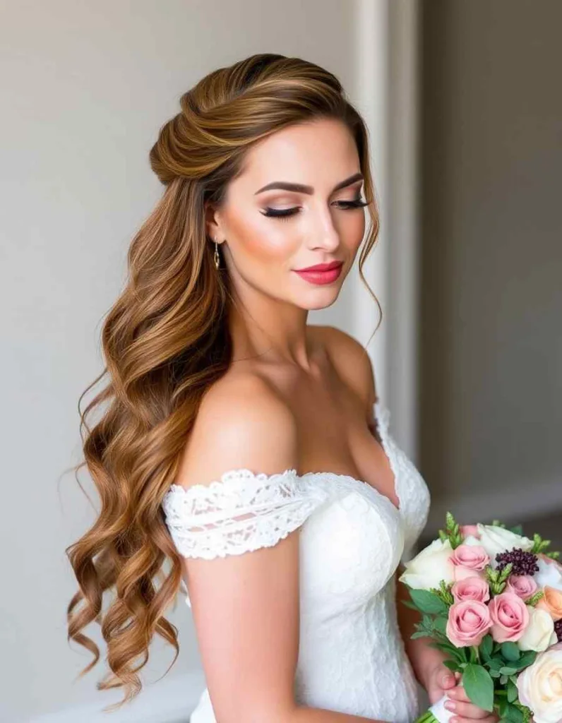 Classic Half-Up Twisted Curls