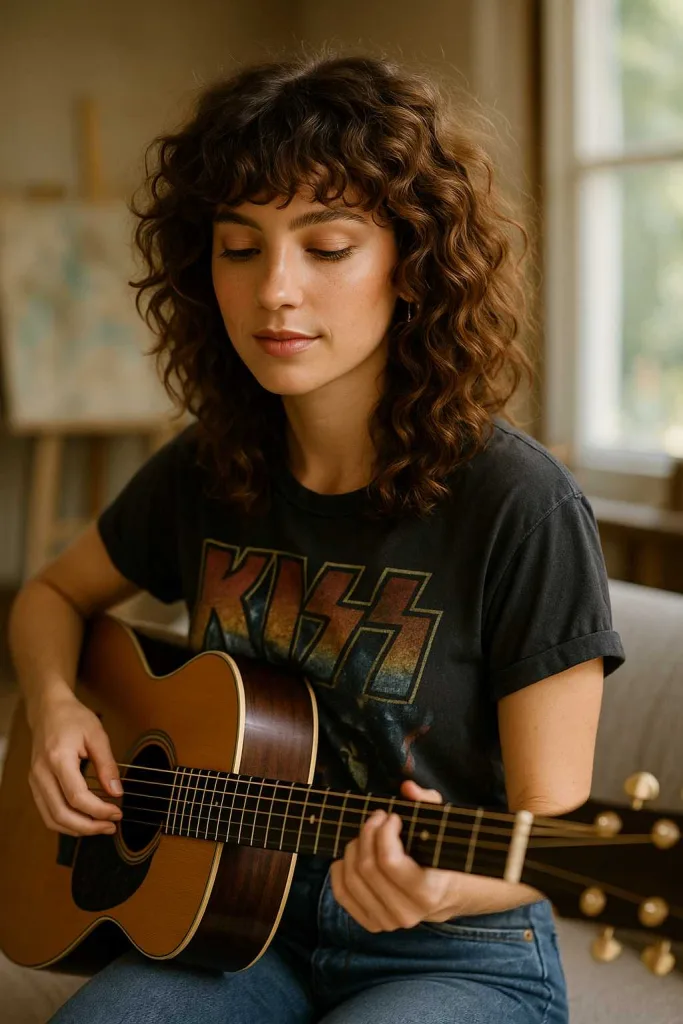 Curly Shag with Fringe