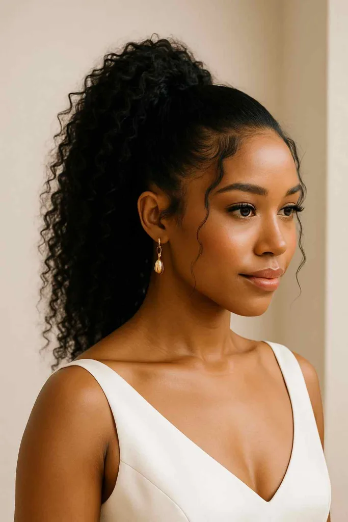 High Volume Curly Ponytail