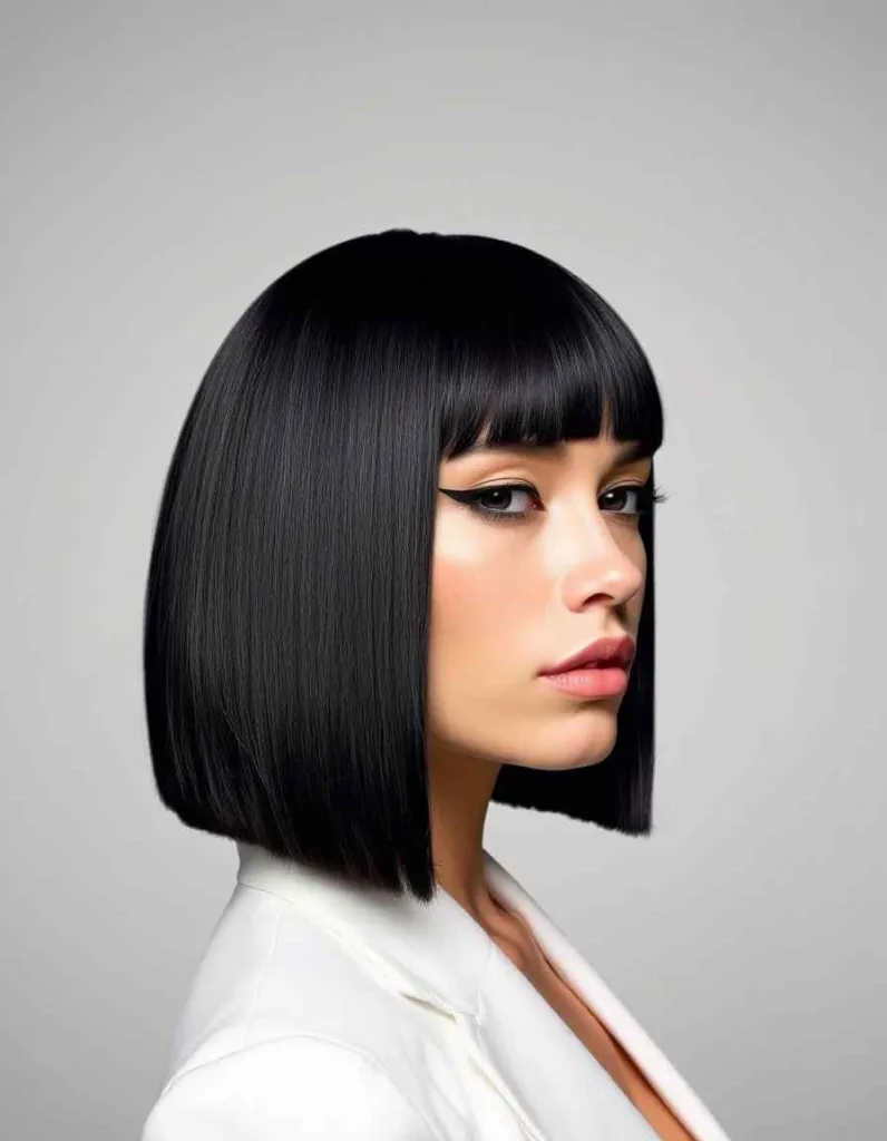 Luxe Jaw-Line Bob (Glossy Jaw-Level Cut)